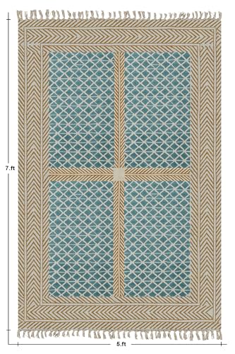 Tapis en coton lavable résistant aux animaux pour protéger le sol du salon avec style - 4