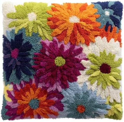 Kit coussin à nouer DIY Aster Flowers pour sublimer votre salon