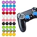 Voberry @ NY 4x Silicone Gel Thumb Stick Cover For Sony PS4 3 XBOX One 360 Controller (Blue)