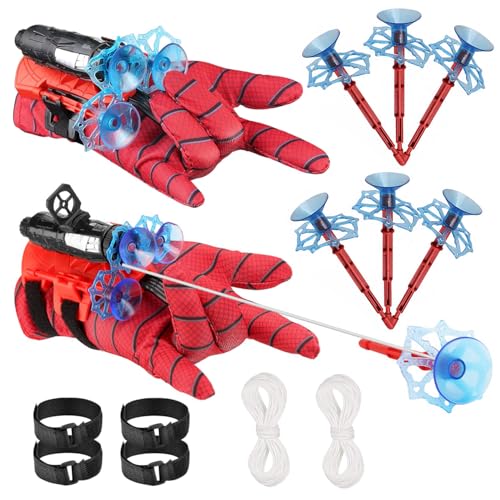 Ambolio Launcher Handschuh, 2 Set Spiderm Launcher Handschuh Super Spiderm...