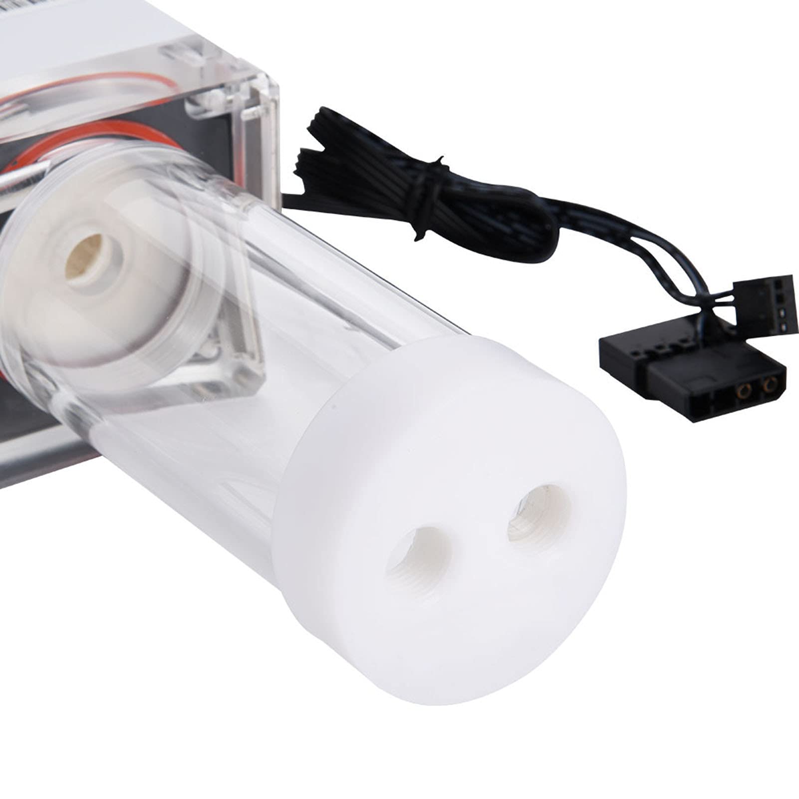 Kit Refrigeración Líquida PC RGB, Bomba Depósito Integrado 17cm Compatible with PUB FS6PD, 800L/H Alta Presión 4M, Enfriamiento CPU Personalizado Silencioso para Gaming
