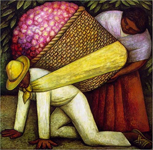 Diego Rivera Flower Carrier Canvas Art