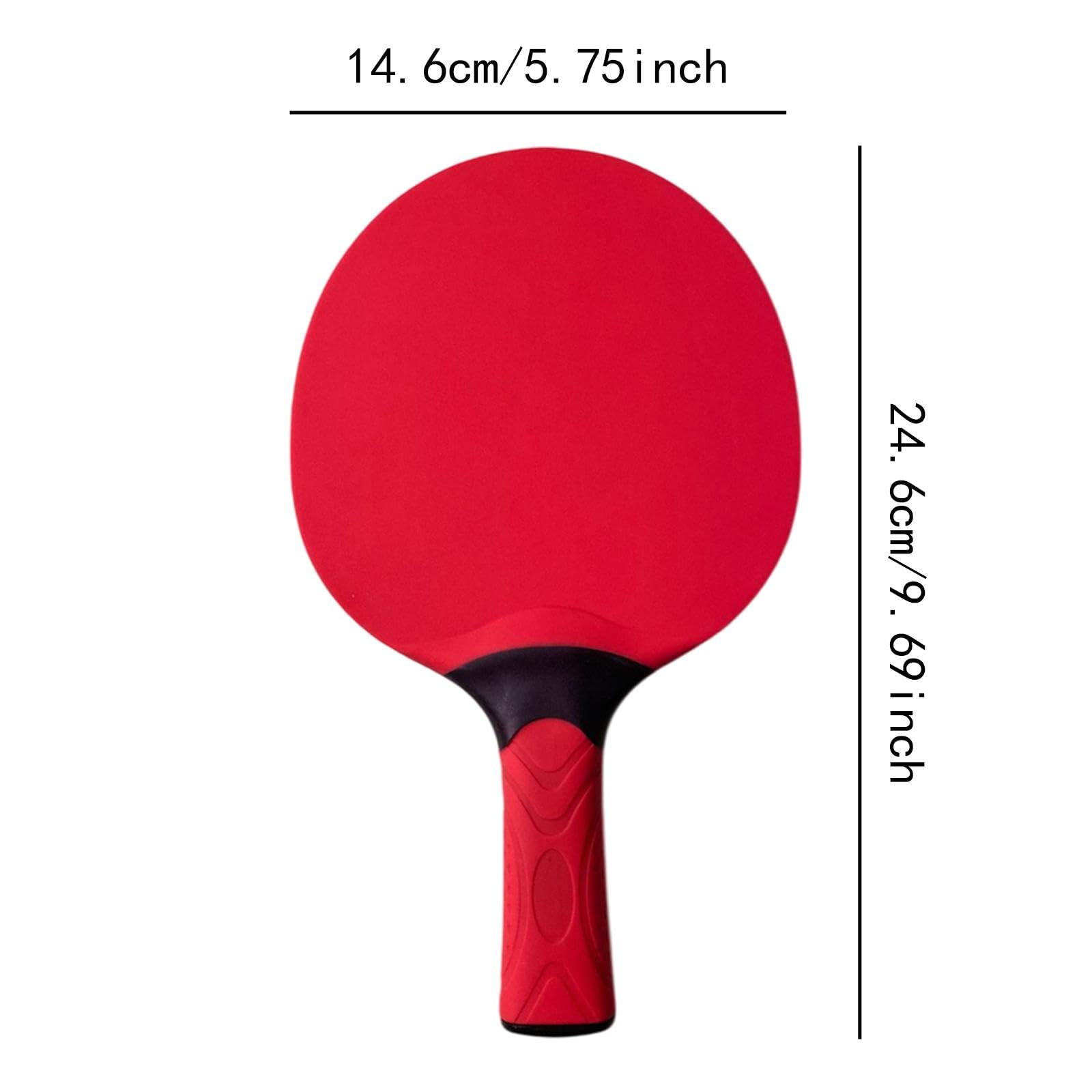 Vaveren Ping Pong Paddle,Table Tennis Racket,High Performance,Portable Table Tennis Paddle Professional for Beginners Casual Playing, red