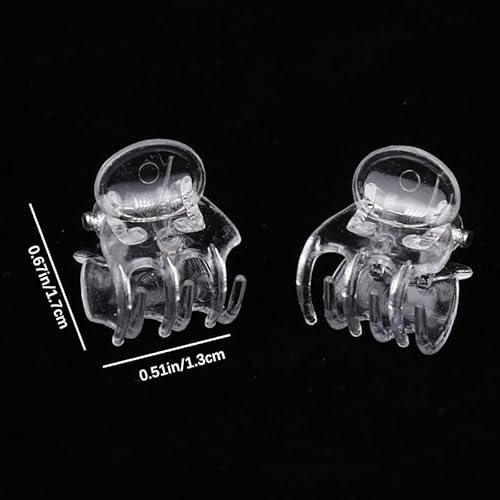 Orchideen-Clips für Pflanzen, transparent, für Garten, Ranken, Stängel, Pflanzen, Kletterverschluss, transparent, 6 Krallen, Orchideen-Clips, Kunststoff, Schmetterlingspflanze, Stützstrukturen, 50