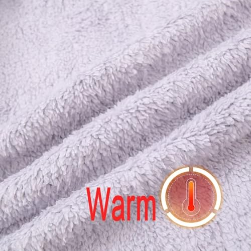 Lee Hanton Men Fleece Jacket Lightweight Full Zip Jackets Zip Up Hoodie Sherpa Lined Sweatshirt Coat with Pockets - Image 5