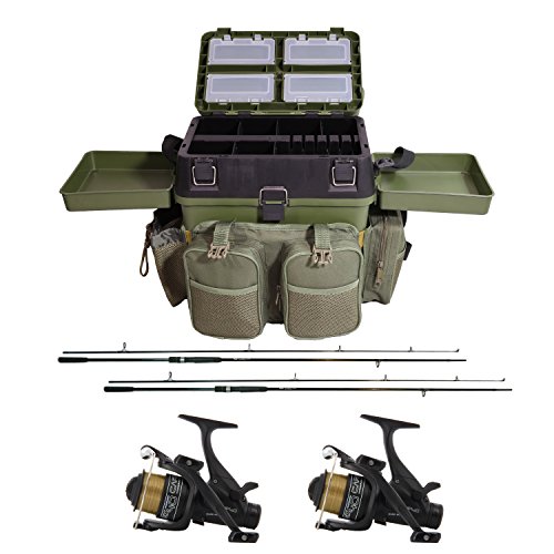 G8DS Tackle Box Anglerbox - Mit Magnetverschluss Und Rigbox Für Angelzubehör