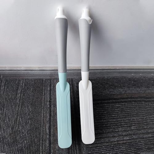 Image of Hand Broom with Long Handle, Soft Bristle Cleaning Brush, Multi-Purpose Duster for Bed, Car, Sofa, Furniture, Clothes, Carpet (White)