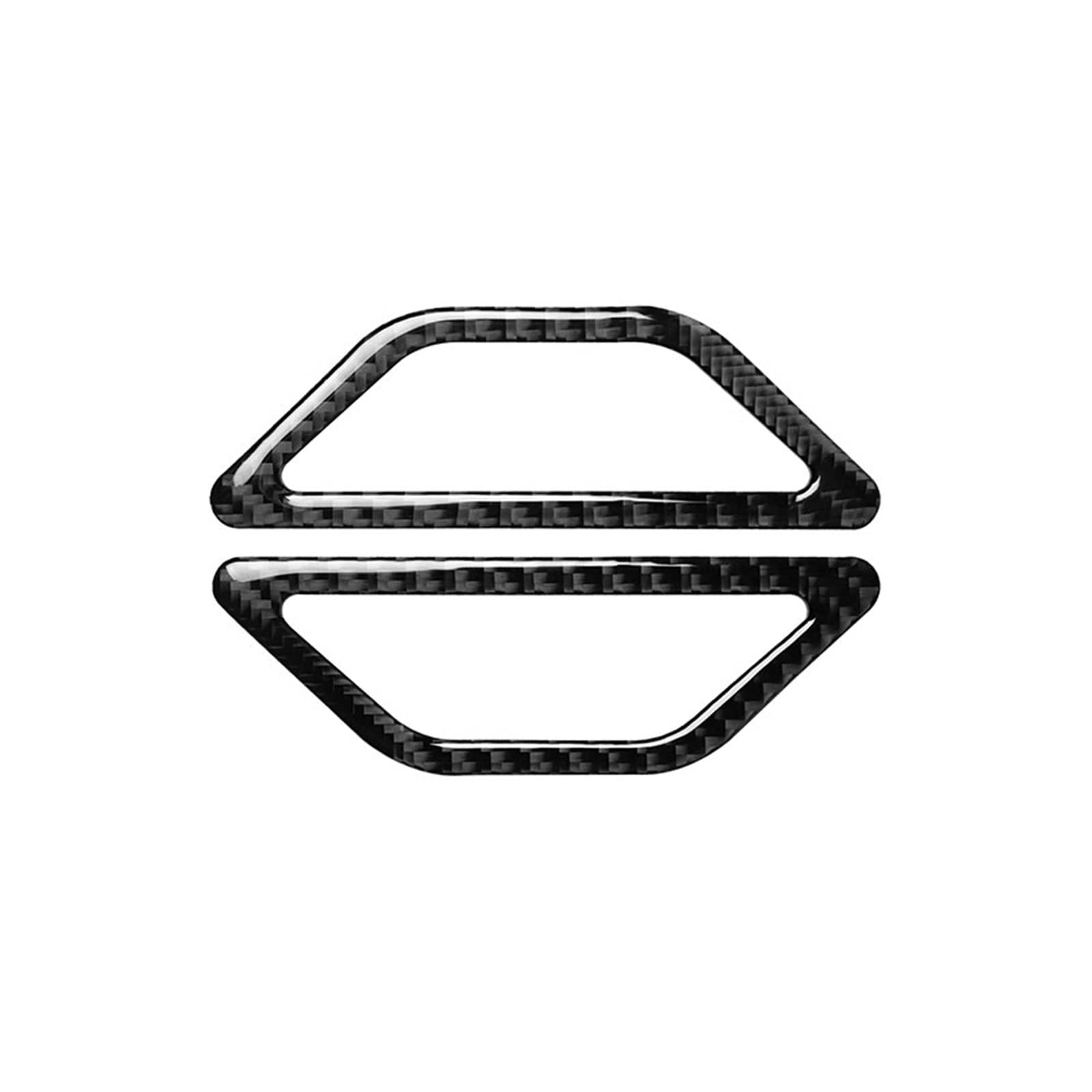 Panel samochodowy z czarnego włókna węglowego naklejki na wylot powietrza naklejki wykończeniowe nadające się do Toyota 86 Subaru BRZ 2013-2017 Auto akcesoria do przycinania straż zestawy naklejek