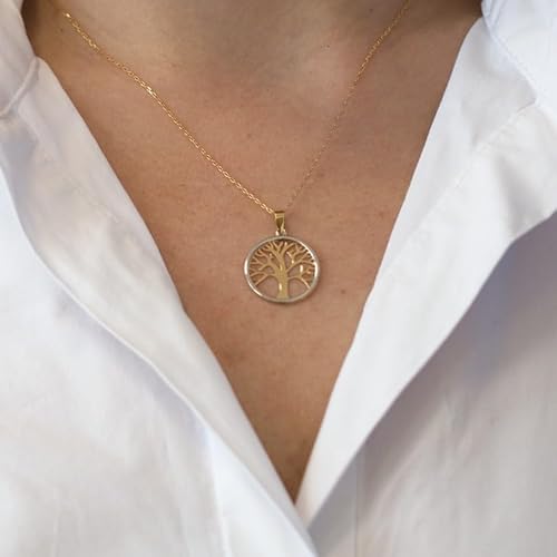 Colgante 18K Bicolor Árbol de la Vida para Mujer