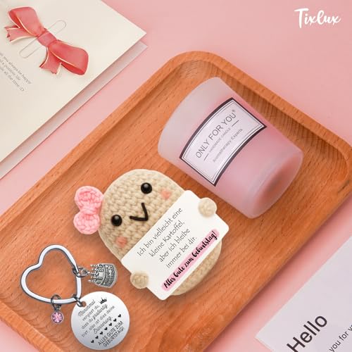 Tixlux Geschenk für Frauen, Alles Gute zum Geburtstag Geschenkset, liebevolles Geburtstagsgeschenk für Freundin, Schwester, Ehefrau, Mutter, perfekt für Geburtstag, Überraschung & mehr