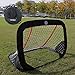 WisHome 47.3"Foldable Children Pop-Up Play Goal for Outdoors Portable Square Soccer Goal with Carrying Bag Practice Training Sports Gift Idea for Kids(L04)