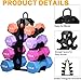 3-Tier | 4-Tier Dumbbell Rack for Dumbbells, A-Frame Weight Stand Only, Compact Space-Saving Design for Home Gym, Heavy-Duty Alloy Steel Organization Rack (DUMBBELLS NOT INCLUDED)
