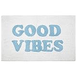 good vibes bath mat