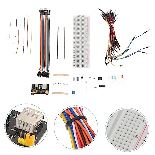 Kit électronique pour débutants avec module alimentation breadboard et fils - 3