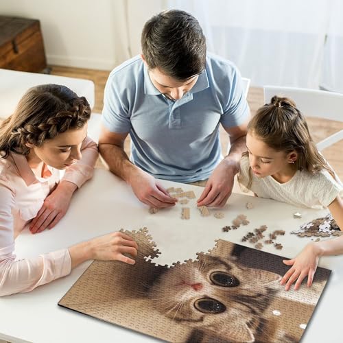 Puzzle de gato imposible de 1000 piezas, el regalo ideal para mayores de 14 años 7