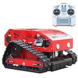 LTdlhFk Tosaerba Cingolato Telecomandato – Motore a Benzina 9hp 224cc 4 Tempi, Larghezza di Taglio 54,8 Cm (21,6'), Pendenza 60°, Illuminazione LED per Taglio Notturno