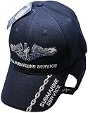 Flakita's Novelties U.S. Navy Submarine Service SVC Navy Blue Embroidered Cap Hat CAP602X (TOPW)