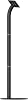 VidaMount Fixed VESA Floor Stand - Black