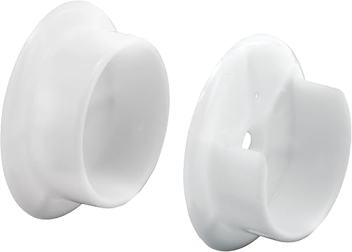 Prime-line Products N 6568 Closet Pole Sockets, 1–3/8 en., plastique, blanc