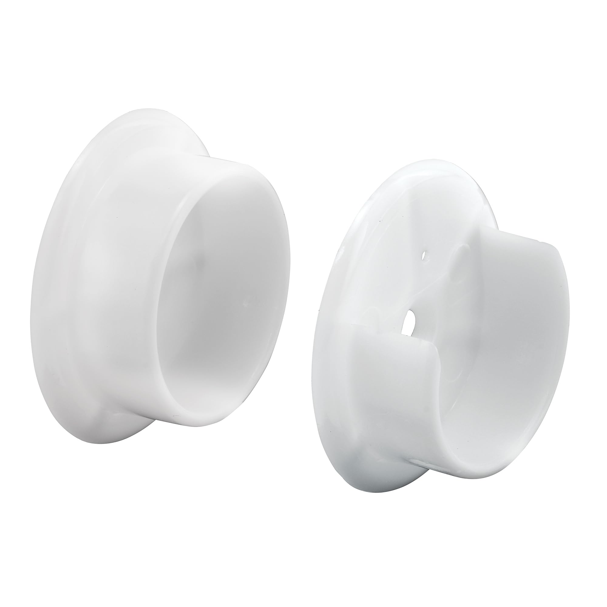 Prime-Line N 6568 Plastic Closet Pole Sockets, White