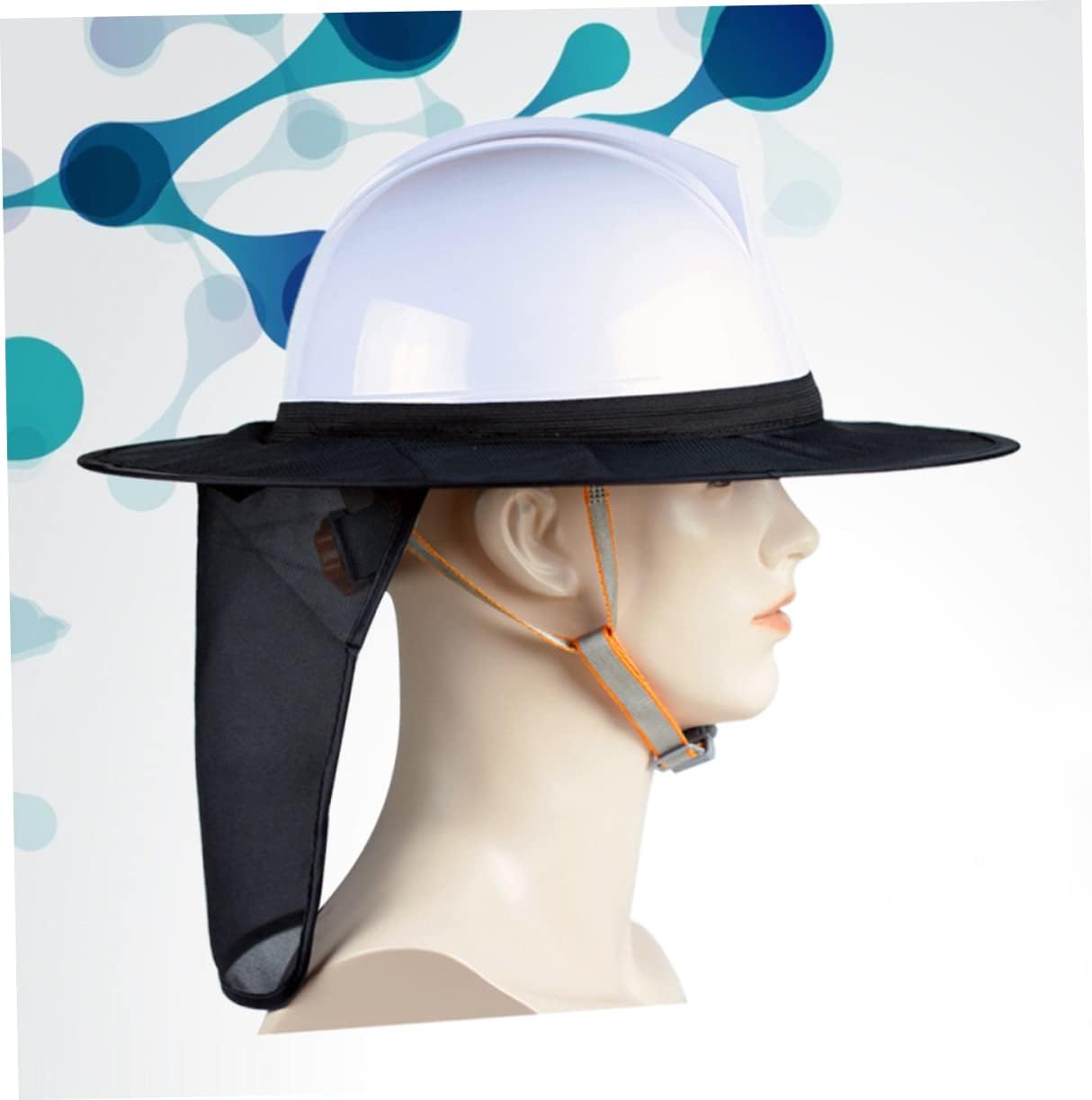 2pcs Visor Accessories Sun Hat Outdoor Accessories Hard Hat Helmet Cap Hard Hat Sunshade Cooling Black Sunshade Cloth Helmet Sun Shield Accessories