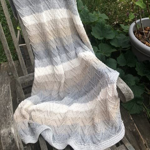 DIY Strickset Decke Colares Sandy Grey