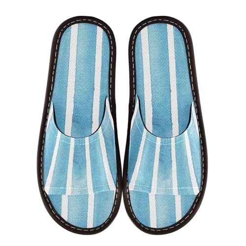 Bathroom Sandal Indoor Outdoor Open Toe Home Shoes for Travel, Pool, Party Breathable Soft Teal Blue3
