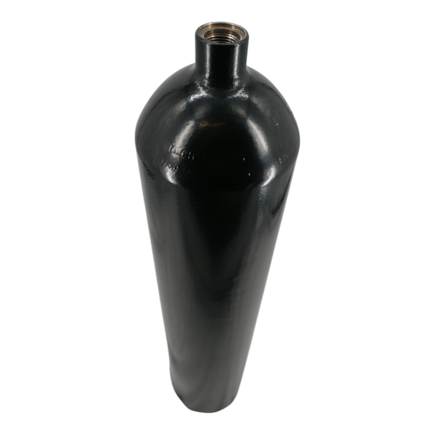 Stahlflasche/Tauchflasche 8 Liter 230 bar 140mm M25x2 ohne Ventil schwarz