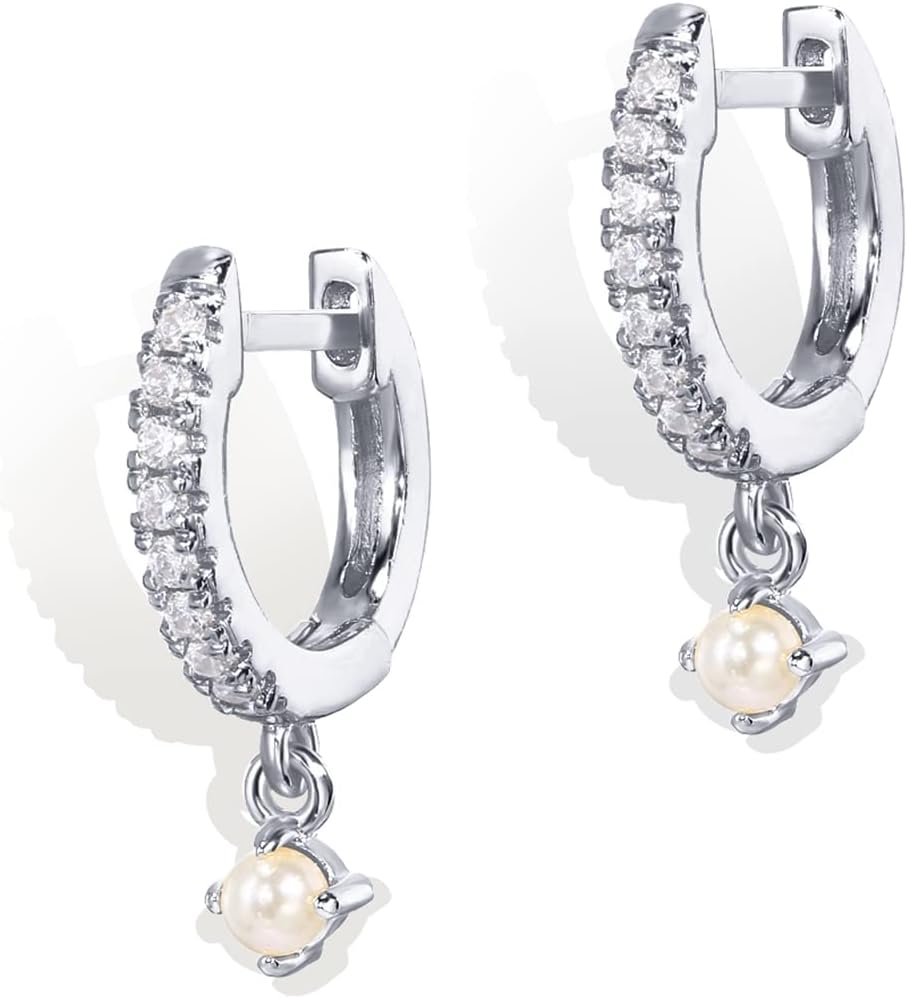 PAVOI 14K Gold Plated S925 Sterling Silver Post Lightweight Drop/Dangle Huggie Earrings for Women | Religious Ornament: Cross, Evil Eye, Clover, Celtic | Dainty Earrings for Women - Image 3