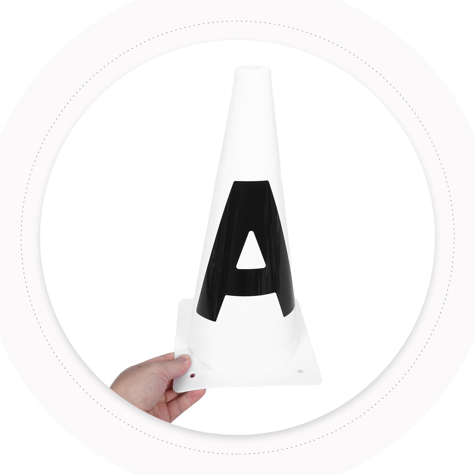 Alipis 8 Piezas Conos de Entrenamiento de Fútbol, Marcador de Entrenamiento, PE Blanco, Ligeros, Fácil Identificación, para Fútbol y Atletas, Práctica Deportiva y Marcaje de Campo