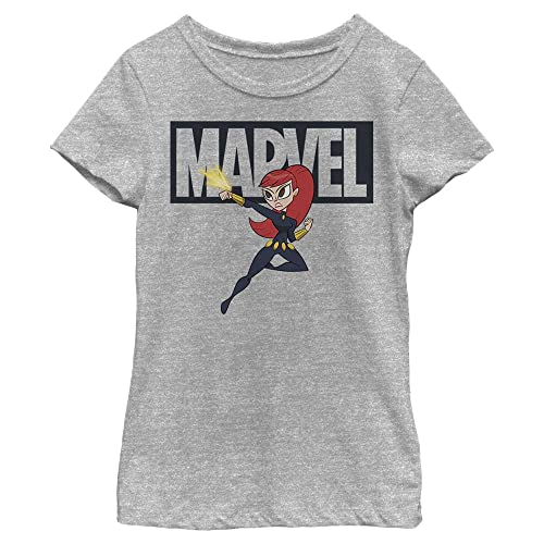 T-shirt Black Widow fille en taille XL gris de style sportswear