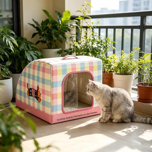 Maison chat rafraîchissante et abri isolé pour animaux errants - 3