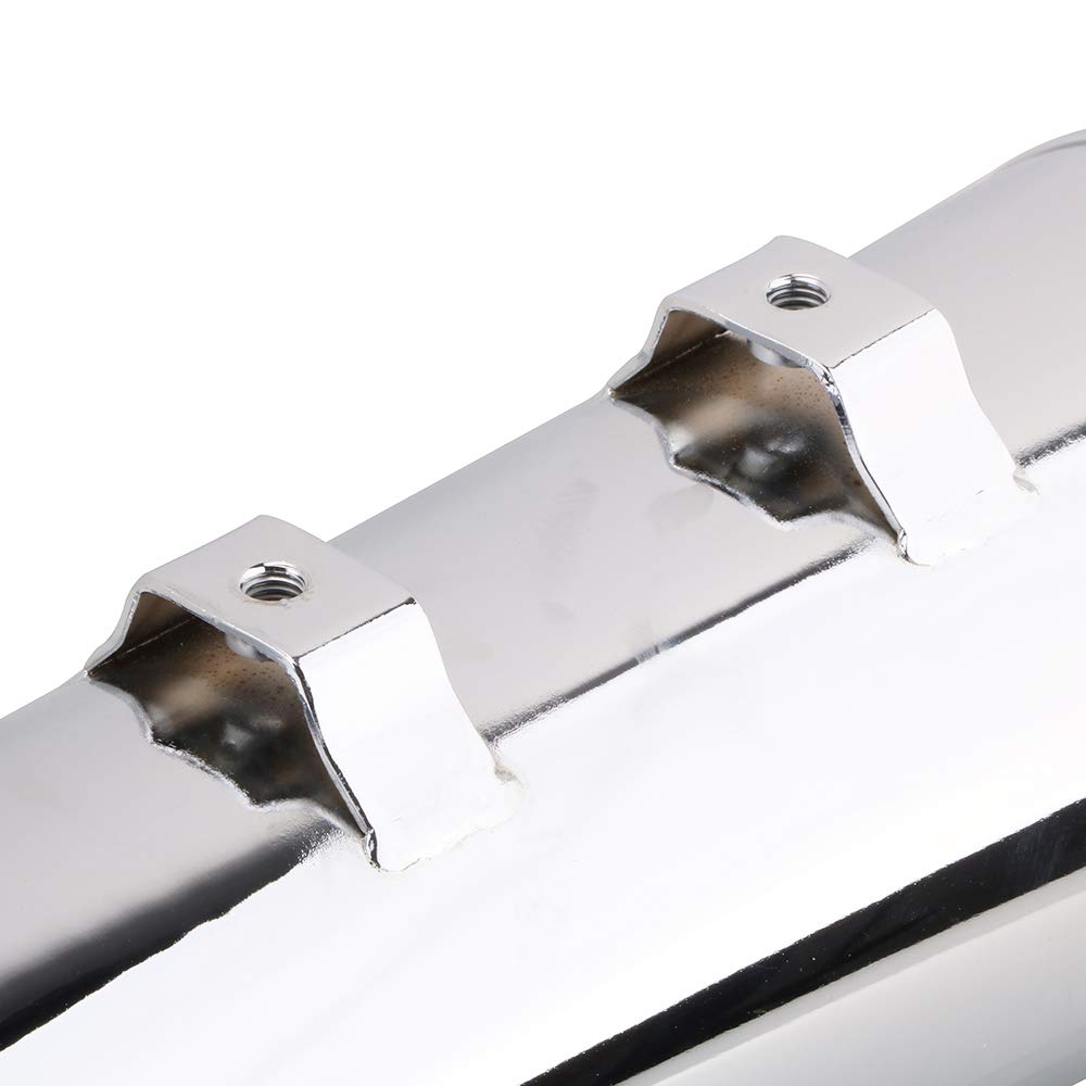 4" Tubos de Escape Moto,Slip-On Megáfono Cromado | para Modelos Touring de 1995 a 2016, Bagger, Dresser Road King, Electra Glide, Street Glide, Road Glide, Ultra Glide