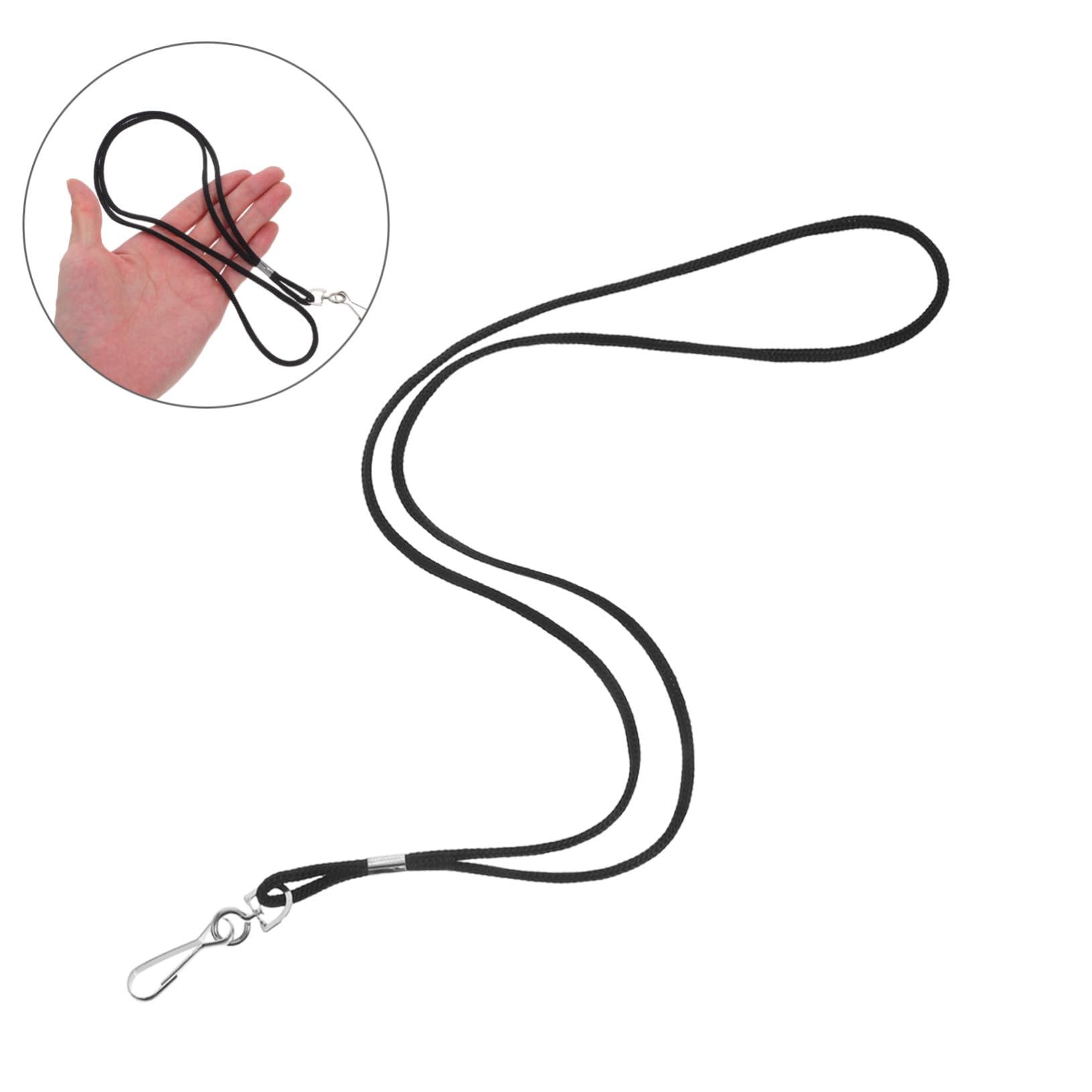 DOITOOL 100pezzi Cordino Porta Badge con Clip Cordini per Badge Identificativi e Carte Laccetto Leggero da Collo per Uso in Fabbrica Scuola Ufficio e Eventi