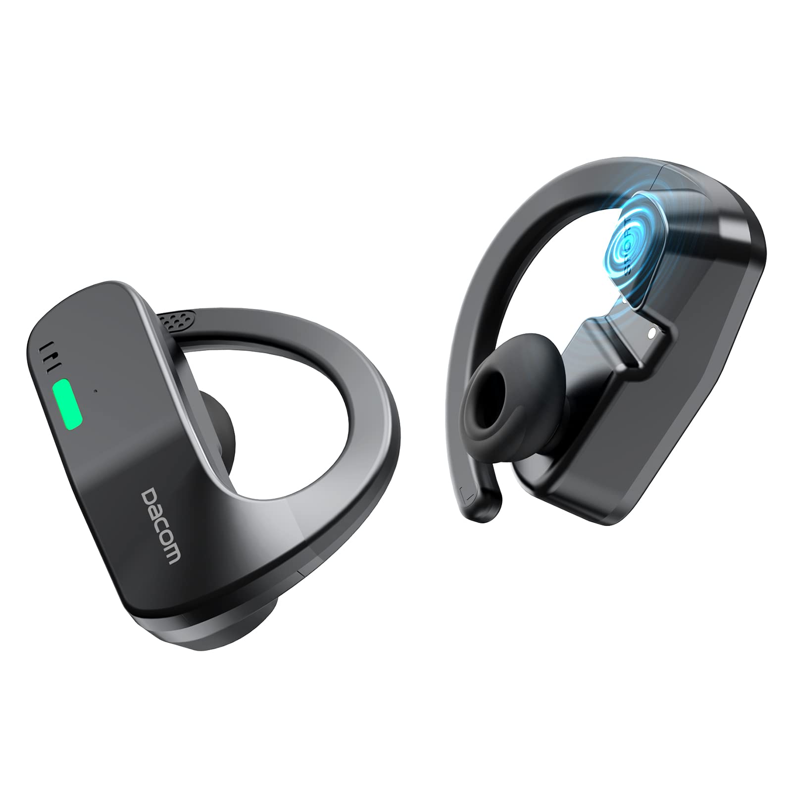 Photo 1 of Bone Conduction Headphones,Wireless Earbuds,Open Ear Bluetooth Sport Headset Built-in Mic & Touch Control,Two Charging Modes,IP55 Waterproof,Flash Lights for Night Running