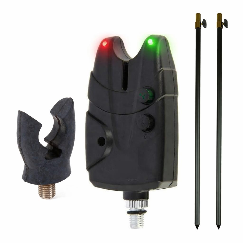 EUROCATCH Bite Detector Bankstick Set 1 Rod - Carp Fishing - Bait Detector - Fishing Rod Holder
