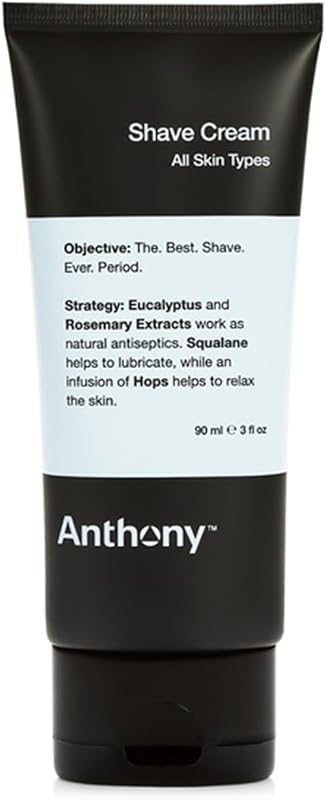 Creme de barbear Anthony para pele sensível, 90 mL