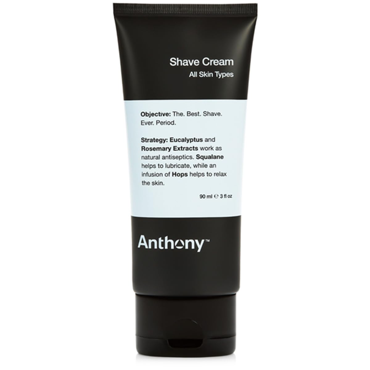 Anthony Shaving Cream Mens Sensitive Skin: Squalane, Eucalyptus, Spearmint and Rosemary Extracts, Help Soothe, Refresh, Cool, and Condition Your Skin for Shave 6 Fl Oz 2 Pack