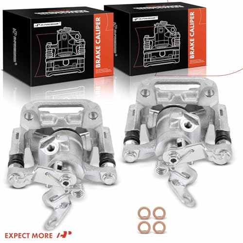 A-Premium Disc Brake Caliper Assembly with Bracket Compatible with Select Volkswagen Models - Passat 2015-2022, Golf 2015-2021,GTI, Golf SportWagen - Rear Driver and Passenger Side, 2-PC Set by A-Premium - Image 8