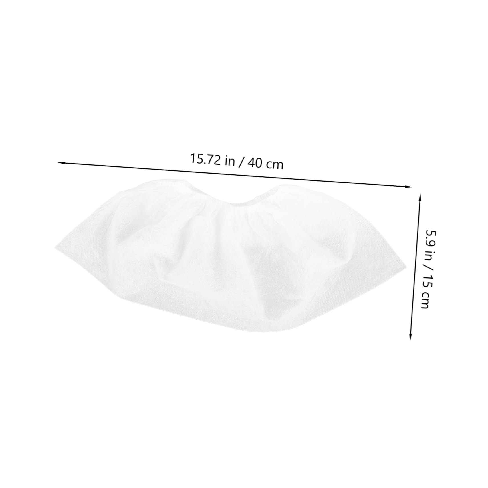 PRETYZOOM 100pcs Extra Large Washable Reusable Non-slip Shoe Covers - Foot Covers for Indoor Use