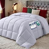 Utopia Bedding Edredón de Fibra 240x260 cm, Fibra Hueca siliconada, 370 gr/m² (Blanco, Cama 160/180-240 x 260 cm)