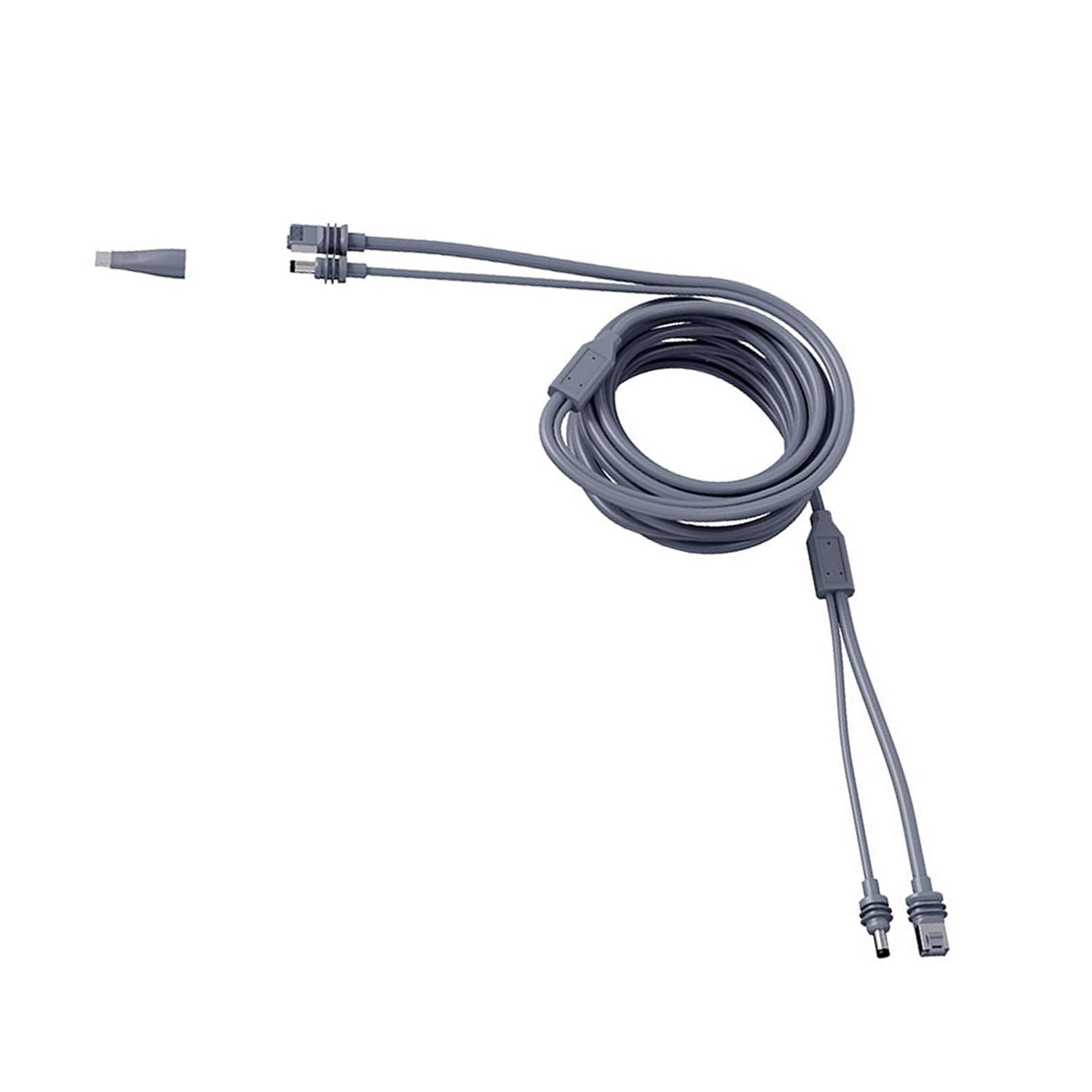 Kabel Ethernet 2 w 2 z zasilaniem 16 m, długie, wodoodporne złącze do biwakowania na świeżym powietrzu