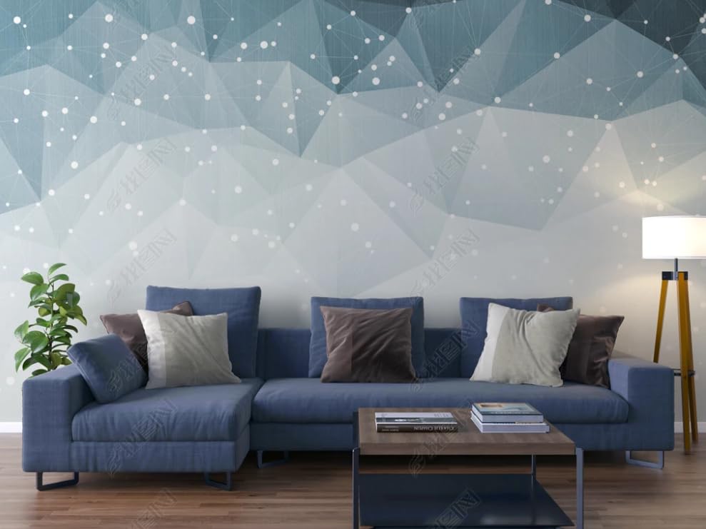Papier peint intissé lignes géométriques poster mural lavable et facile à poser - 2