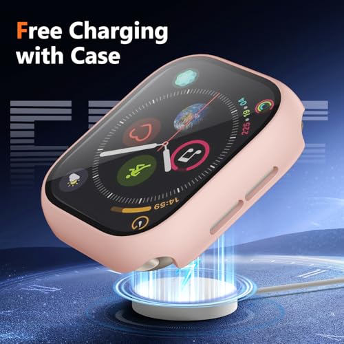 Image of Charlam 3 Pack Hard Case Compatible with Apple Watch Case 40mm iWatch SE 3 /2 /1 Series 6 5 4 with Screen Protector,Ultra Thin Guard Bumper Full Coverage Scratch Resistant Protective Cover