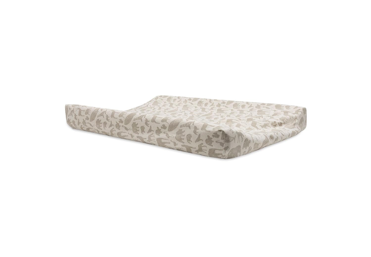 Jollein 022-​503-​67044 Housse pour matelas à langer Blanc/​marron 50 x 70 cm