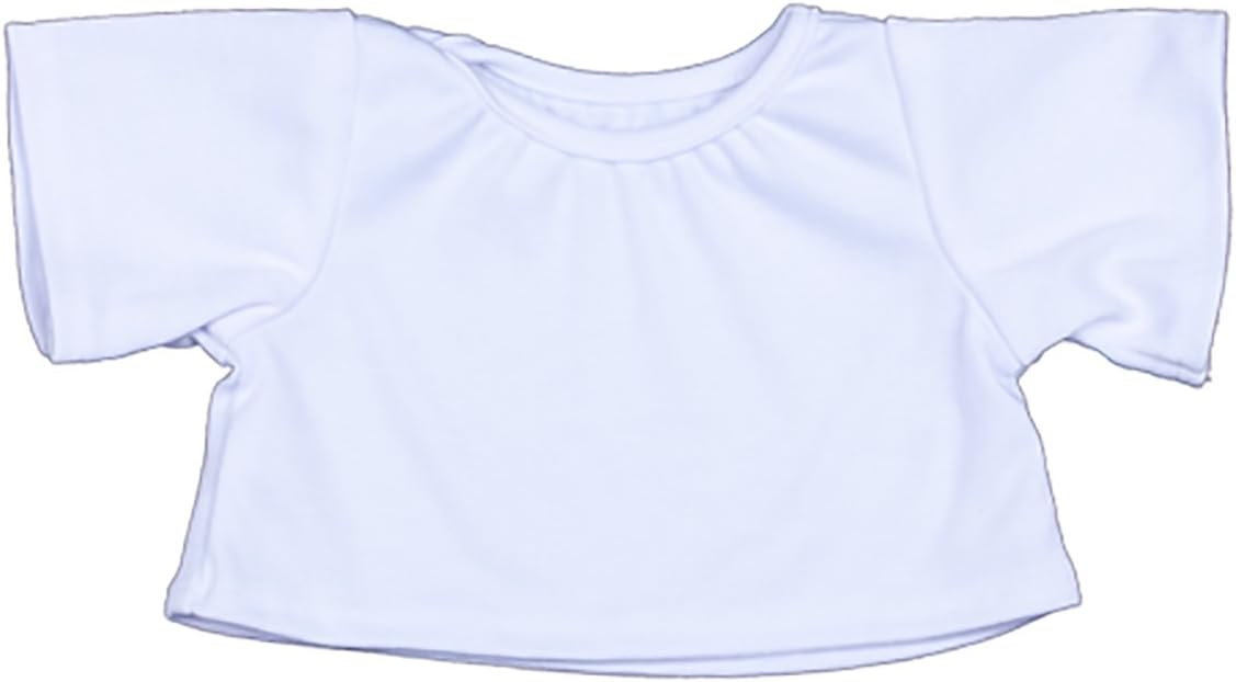 White TShirt Fits Most 8"-10" Webkinz,Shining Star,Make Your Own Stuffed Animal