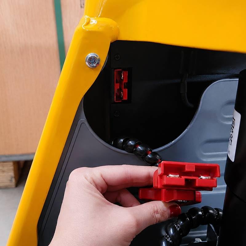 Transpaleta Eléctrica, 1500 kg, 48V/10Ah, Litio, 550x1150 mm, Pallet Jack con Batería Extraíble