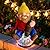 Drinking Gnome Solar Garden Statue - Funny Gnome Figurine with Colorful Crackle Ball LED Light - Perfect Novelty Patio Decor and Gag Gifts - Hilarious Christmas House Warming Gifts New Home