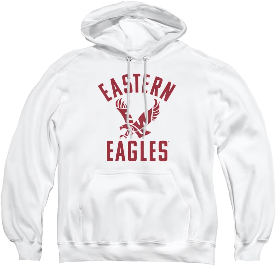 Eastern Washington University Official One Color Eagles Logo Unisex Adult Pull-Over Hoodie
