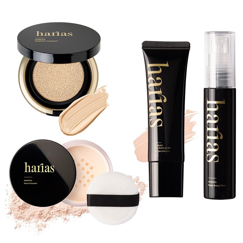 4点セット✨ハリアス クッションファンデ フェイスパウダー キープ
